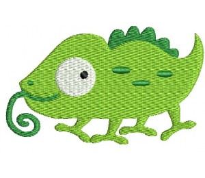 Stickdatei - Dschungeltiere Chameleon